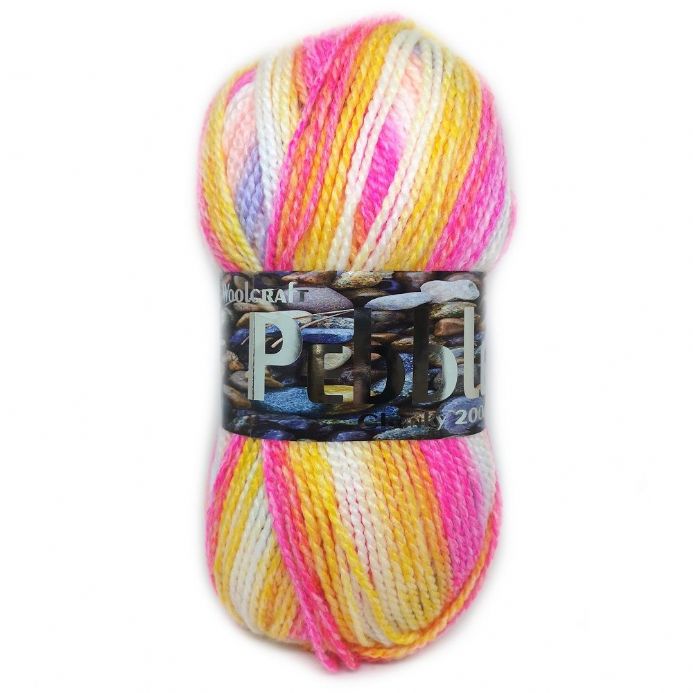Pebble Chunky Yarn 5 x 200g Balls Neopolitan 8169